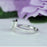 2.5 Carat Oval Cut Halo Engagement Ring in White Gold Over Sterling Silver