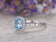 Unique 1.50 Carat Princess Cut Aquamarine and Diamond Halo Art Deco Wedding Ring in White Gold