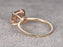 Perfect 1.25 Carat Princess Cut Morganite and Diamond Engagement Ring in Rose Gold