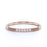 6 Stone Classic Stackable Wedding Band with Round Diamonds in Rose Gold