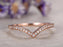 Bestselling .25 Carat Round cut Diamond Wedding Ring Band for Women in Rose Gold
