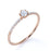 Elegant Round Cut Diamond Mini Stacking Ring in White Gold
