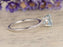 Classic 1.25 Carat Round Cut Aquamarine and Diamond Engagement Ring in White Gold