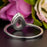 1.25 Carat Pear Cut Black Diamond and Diamond Engagement Ring in White Gold for Modern Brides