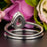 1.50 Carat Pear Cut Black Diamond and Diamond Wedding Ring Set in White Gold for Modern Brides