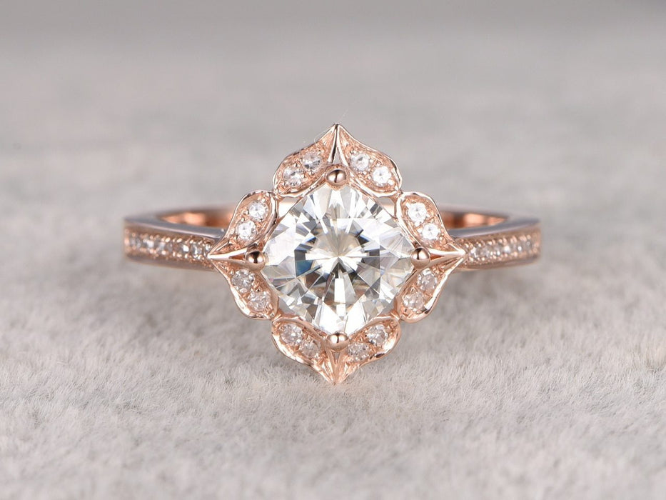 Diamond ring hotsell flower design
