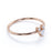 Mouse Shaped Diamond Trilogy Stacking Ring in Rose Gold