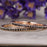 .50 Carat Round Cut Black Diamond Pair of 2 Wedding Ring Bands in Rose Gold