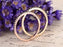 .50 Carat Round Cut Black Diamond Pair of 2 Wedding Ring Bands in Rose Gold
