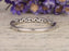 Antique Milgrain .25 Carat Black Round Diamond Wedding Ring Band Art deco design in White Gold