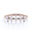 Stunning 5 Stone Marquise Cut Diamond Stackable Wedding Ring Band in Rose Gold