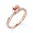 1.50 Carat Cushion Cut Pink Morganite & Diamond October Birthstone Infinity Engagement Ring in Rose Gold