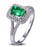 2 Carat Emerald and Diamond Engagement Ring