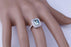 2 Carat Topaz and Diamond Double Halo Engagement Ring