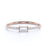 Baguette Cut Diamond Stacking Ring in Rose Gold