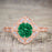 Artdeco scalloped 2 Carat Emerald and Diamond Wedding Ring Set for Women in Rose Gold