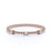 Twisted Band Style Diamond Trilogy Stacking Ring in Rose Gold
