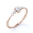 Elegant Diamond Stacking Wedding Ring Band with Pear and Round Cut Diamonds in Rose Gold