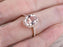 Perfect 1.50 Carat Oval Cut Morganite and Diamond Halo Engagement Ring in Rose Gold