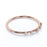 5 Stone Stacking Ring with Round Diamonds in Rose Gold