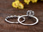 1.50 Carat antique Round Cut Aquamarine and Diamond Halo Engagement Ring Set in White Gold