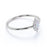 Classic Halo Set Marquise Cut Opal Stacking Ring in White Gold