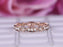 Antique art deco .50 carat Round cut Diamond Wedding Ring Band eternity ring in Rose Gold