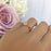 Classic 1 Carat Round Cut Solitaire Engagement Ring in Rose Gold over Sterling Silver