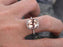 1.50 Carat Emerald Cut Morganite and Diamond Engagement Ring in White Gold