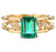 2.25 Carat Emerald and Diamond Halo Engagement Ring