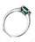 1.25 Carat Green Emerald and Diamond Engagement Ring