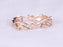 .25 Carat Antique Flower Design Milgraine .10 Carat Wedding Ring Band in Rose Gold