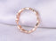 Antique Flower Design Milgrain .10 Carat Wedding Ring Band in Rose Gold