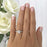 Final Sale: Radiant 1.25 Carat Emerald Cut Channel Accented Engagement Ring in White Gold over Sterling Silver