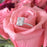 2.25 Carat Emerald Cut Radiant Solitaire Engagement Ring in White Gold over Sterling Silver