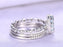 2.50 Carat Oval Cut Aquamarine and Diamond Halo Trio Wedding Ring Set in White Gold