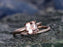 Perfect 1.25 Carat Solitaire Princess Cut Morganite and Diamond Wedding Ring Set in Rose Gold