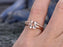 Perfect 1.25 Carat Solitaire Princess Cut Morganite and Diamond Wedding Ring Set in Rose Gold