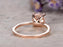 Sale 1.25 Carat Round Cut Moissanite and Diamond Wedding Ring in Rose Gold