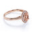 1.25 Carat Halo Oval Cut Morganite & Diamond Solitaire Engagement Ring in Rose Gold