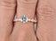 1.25 Carat Round Cut Moissanite and Diamond Antique Engagement Ring in 9k Rose Gold