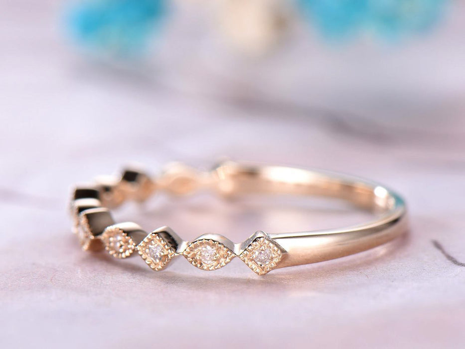 Perfect .25 Carat Round cut Diamond Wedding Ring Band for Women