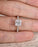 1.25 Carat Princess Cut Moissanite and Diamond solitaire Engagement Ring in 9k White Gold