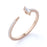 Dazzling Twist Design Diamond Stacking Ring in Rose Gold