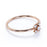 Classic Diamond Mini Stacking Ring with Round Diamonds in Rose Gold