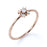 Classic Diamond Mini Stacking Ring with Round Diamonds in Rose Gold