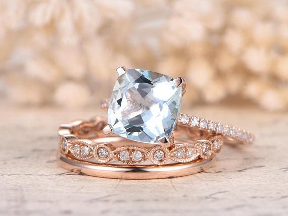 Lab Ruby Celtic Knot Princess ring - 14K Rose Gold |JewelsForMe