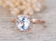 1.25 Carat Cushion Cut Aquamarine and Diamond Halo Engagement Ring Rose Gold