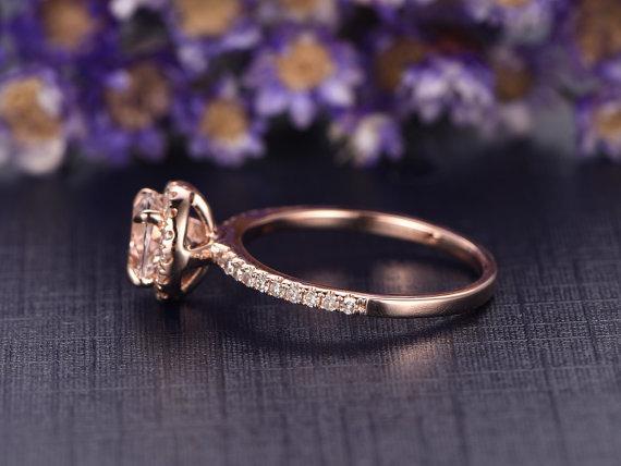 Delicate morganite ring sales