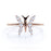 Delicate Diamond Butterfly Stacking Ring in Rose Gold